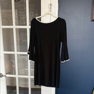 Annalee + Hope Black Dress with White Accents